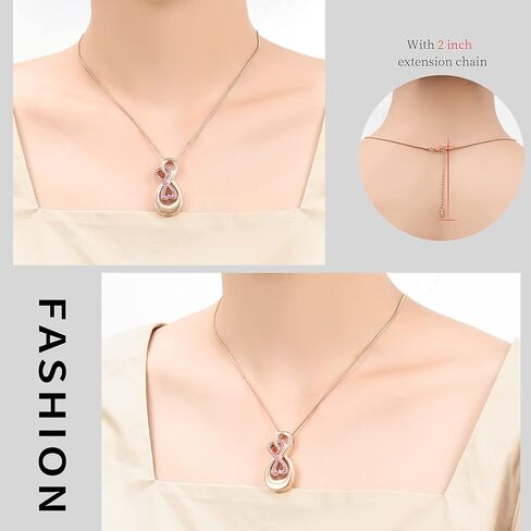 Infinity Love Urn Pendant Stainless Steel Snake Chain Cremation Jewelry for Ashes for Woman Free Filling Tools Include in Saudi Arabia