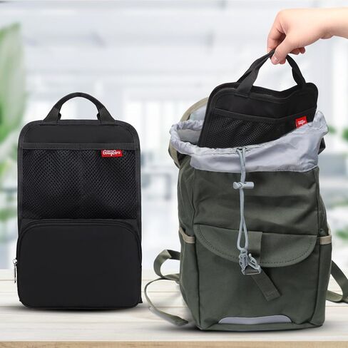 حقيبة ظهر صغيرة لتنظيم حقيبة اليد والمحفظة والنزهة والتخييم - مقسم حقيبة معزولة مقاومة للماء وقابلة للطي - ملحقات السفر للنساء والرجال in Kuwait