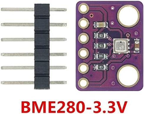 RedTagCanada GY-BME280 BME280 Digital 5V or 3.3V Temperature Humidity Sensor Atmospheric Barometric Pressure Board IIC I2C Breakout for Arduino (1, BME280 3.3V) in Saudi Arabia