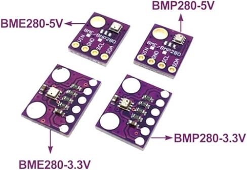 RedTagCanada GY-BME280 BME280 رقمي 5 فولت أو 3.3 فولت مستشعر درجة الحرارة والرطوبة لوحة الضغط الجوي IIC I2C اندلاع لاردوينو (1، BME280 3.3 فولت) in Saudi Arabia