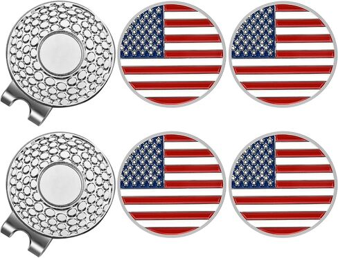 ZZHAO Golf Ball Marker Hat Clip Sets, Golf Accessories for Men, Funny Golf Accessories, Golf Gifts for Men 25 MM in Kuwait