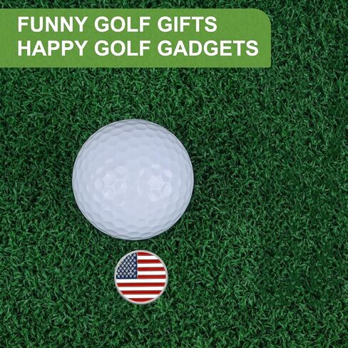 ZZHAO Golf Ball Marker Hat Clip Sets, Golf Accessories for Men, Funny Golf Accessories, Golf Gifts for Men 25 MM in Kuwait