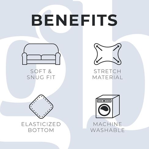 غطاء كرسي ذو ذراع مطاطي من القطيفة المخملية. واقي أثاث الكرسي المخملي، ناعم مضاد للانزلاق، عالي التمدد (كرسي، رمادي حمامة برية - ندفة الثلج) in Kuwait