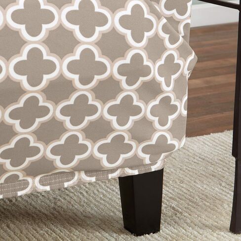 غطاء كرسي ذو ذراع مطاطي من القطيفة المخملية. واقي أثاث الكرسي المخملي، ناعم مضاد للانزلاق، عالي التمدد (كرسي، رمادي حمامة برية - ندفة الثلج) in Kuwait