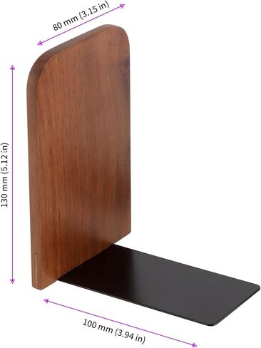 JEUIHAU 4 قطع من نهايات كتب الجوز، سدادة كتب خشبية غير قابلة للانزلاق للمنزل، تنظيم الكتب المدرسية والمكتبية in Kuwait