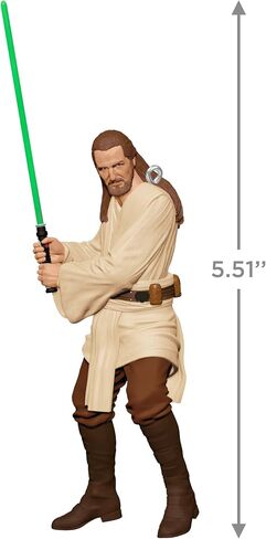 Hallmark Keepsake Christmas Ornament 2024, Star Wars: The Phantom Menace 25th Anniversary Qui-Gon Jinn, Gifts for Star Wars Fans in Saudi Arabia