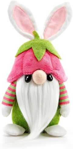 Hug Feel The Love - زهرة الأرنب جنوم - أزاليا، ديكور جنوم قطيفة، زخرفة جنوم سويدية تومتي، تمثال هدية جنوم جيب بال، دمية قطيفة مقاس 9 بوصة in Kuwait