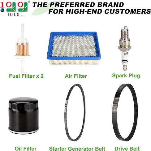 10L0L عربة الجولف DS Tune Up Kit مع محرك القابض وحزام المولد لسيارة Club Car DS Gas 1992-2004 عربة الجولف مع FE290، FE350 Kawasaki، مرشحات الهواء والوقود الزيتي، يستبدل OEM 1025582، 101916701 in Saudi Arabia