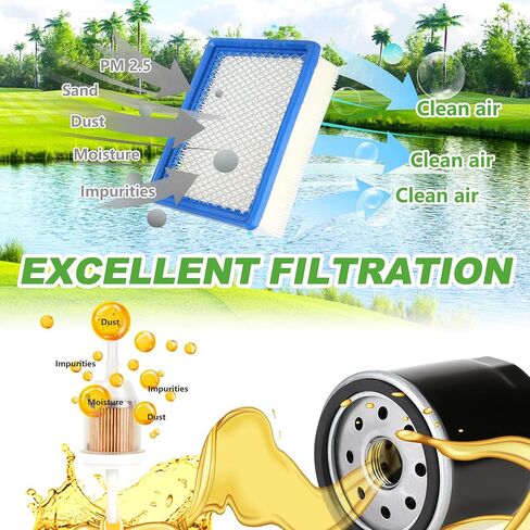 10L0L عربة الجولف DS Tune Up Kit مع محرك القابض وحزام المولد لسيارة Club Car DS Gas 1992-2004 عربة الجولف مع FE290، FE350 Kawasaki، مرشحات الهواء والوقود الزيتي، يستبدل OEM 1025582، 101916701 in Saudi Arabia