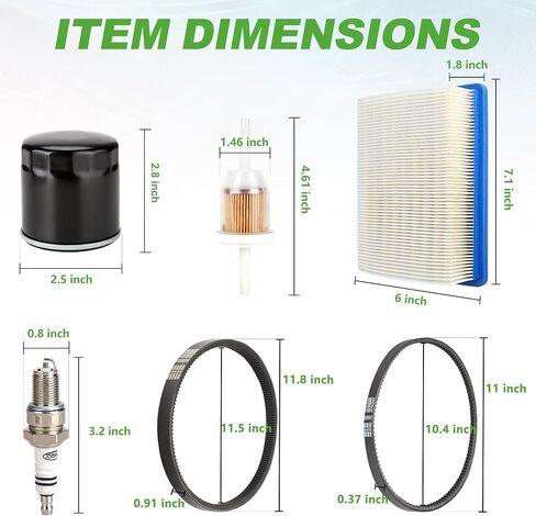 10L0L عربة الجولف DS Tune Up Kit مع محرك القابض وحزام المولد لسيارة Club Car DS Gas 1992-2004 عربة الجولف مع FE290، FE350 Kawasaki، مرشحات الهواء والوقود الزيتي، يستبدل OEM 1025582، 101916701 in Saudi Arabia