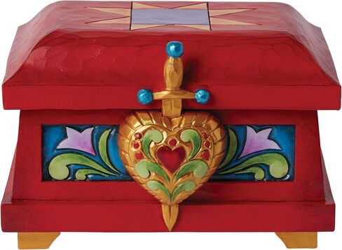 مجموعة Enesco Disney Traditions من Jim Shore Snow White The Evil Queen's صندوق حلية مزخرف - حجر راتنج مطلي يدويًا مصنوع يدويًا من Disney Villains لديكور المنزل، 3.5 بوصة in Saudi Arabia