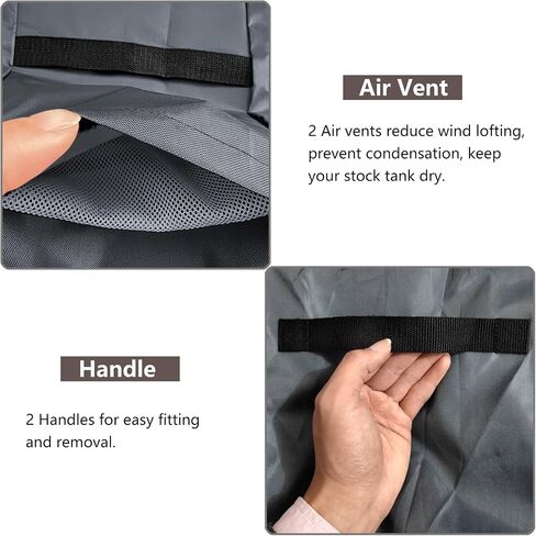 Sobana 100 Gallon Ice Water Therapy Ice Bath Cover Cold Water Cover,Oval Stock Tank Cover with Superior Cold Snap Foil Insulated Layer,Keep Your Tank Cooler, Black in Kuwait