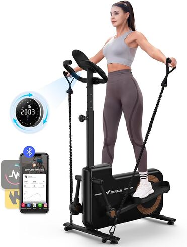 MERACH Elliptical Machines for Home,Compact Elliptical Exercise Machine with MERACH App Elliptical Trainer with Hyper-Quiet Magnetic Driving System 16 Resistance Levels, 330LBS Loading Capacity in Saudi Arabia