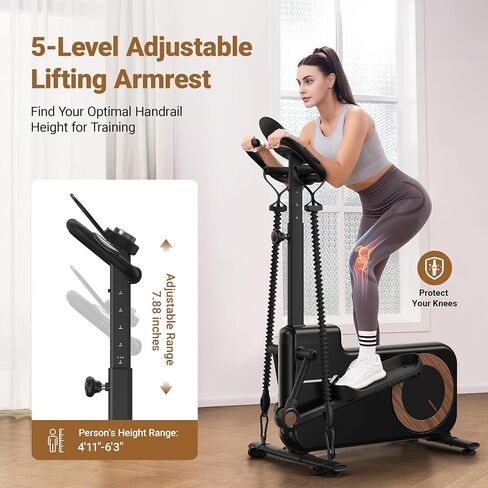 MERACH Elliptical Machines for Home,Compact Elliptical Exercise Machine with MERACH App Elliptical Trainer with Hyper-Quiet Magnetic Driving System 16 Resistance Levels, 330LBS Loading Capacity in Saudi Arabia