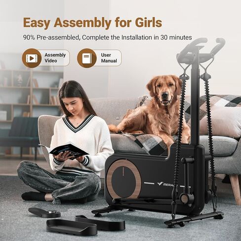 MERACH Elliptical Machines for Home,Compact Elliptical Exercise Machine with MERACH App Elliptical Trainer with Hyper-Quiet Magnetic Driving System 16 Resistance Levels, 330LBS Loading Capacity in Saudi Arabia