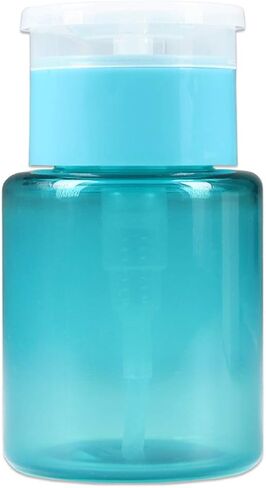 PANA Professional 3.3 oz. Silver Side Lid with Clear No-Labeled Push Down Liquid Pumping Dispenser Empty Bottle in Saudi Arabia