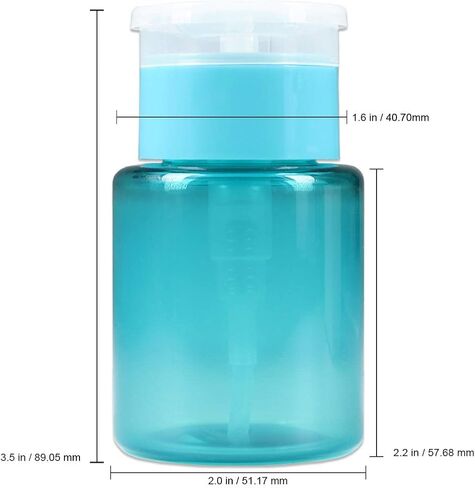 PANA Professional 3.3 oz. Silver Side Lid with Clear No-Labeled Push Down Liquid Pumping Dispenser Empty Bottle in Saudi Arabia