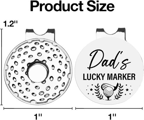 علامة جولف مضحكة للأب من TSUYAWU مع مشبك قبعة مغناطيسي للأب، علامة محظوظة لكرة الجولف، هدية جديدة لإكسسوارات الجولف للأب والأب، محبي الجولف in Kuwait