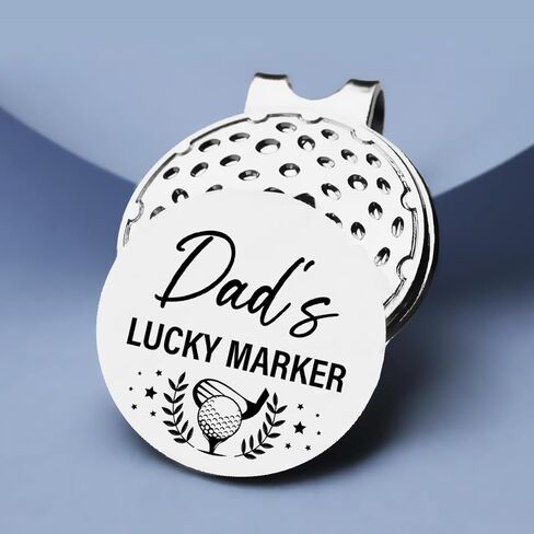 علامة جولف مضحكة للأب من TSUYAWU مع مشبك قبعة مغناطيسي للأب، علامة محظوظة لكرة الجولف، هدية جديدة لإكسسوارات الجولف للأب والأب، محبي الجولف in Kuwait