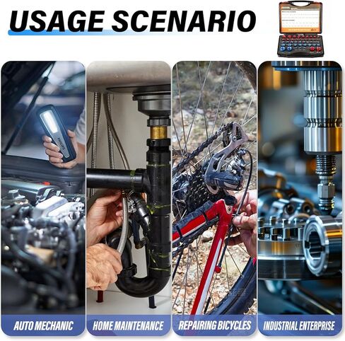 مجموعة أدوات فحص خيط الصواميل والمسمار الهوائية من TAILONZ، تحقق من أبعاد الصواميل والمسمار الإمبراطورية والمترية لفحص خيط الصواميل والمسمار، مقياس ذكر، مقياس المسمار 44 قطعة in Kuwait