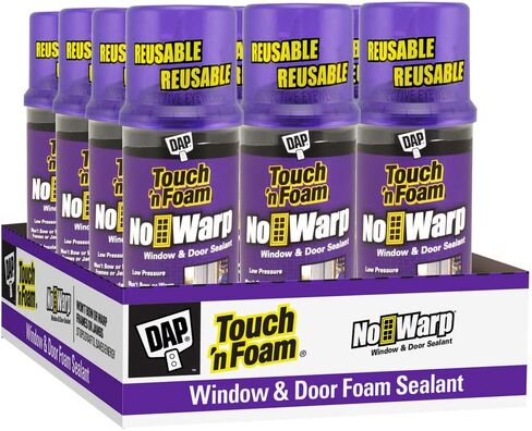 12 عبوة تحتوي على 12 أونصة Dap 44000 Touch 'N Foam No Warp Window and Door Sealant in Saudi Arabia