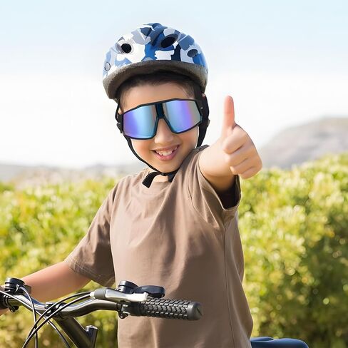 Youth Sunglasses Polarized Baseball Sunglasses for 8-14 Boys Girls Kids UV400 Sports Softball Cycling Glasses in Saudi Arabia