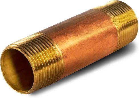NPBR1245 4-1/2 "تركيبة أنابيب الحلمة النحاسية الطويلة بقطر اسمي 1/2" ونهايات NPT in Saudi Arabia