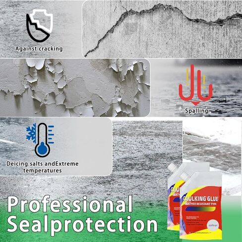 قطعتان من مادة مانعة للتسرب لإصلاح الشقوق الخرسانية مقاومة للماء مع قفازات، وكاشطات لاصقة وفوهة السد، وغراء السد نوع مقاوم للطقس، ومانع تسرب الخرسانة، ولاصق عازل سريع الجفاف in Kuwait