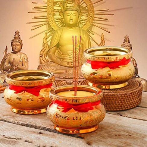YARDWE Feng Shui Treasure Basin السيراميك وعاء الكنز الصيني الحلي فنغ شوي ديكور الثروة وعاء محظوظ جيد الحرف اليدوية التماثيل القابلة للجمع ديكورات المنزل والمكتب in Kuwait