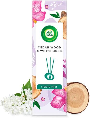 Air Wick Scented Reed Diffuser Cedar Wood and White Musk Fragrance (Warning: Do Not Burn) in Saudi Arabia
