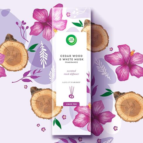 Air Wick Scented Reed Diffuser Cedar Wood and White Musk Fragrance (Warning: Do Not Burn) in Saudi Arabia