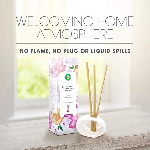 Air Wick Scented Reed Diffuser Cedar Wood and White Musk Fragrance (Warning: Do Not Burn) in Saudi Arabia