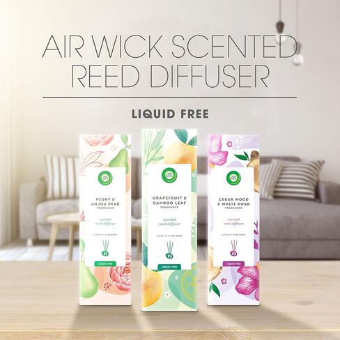 Air Wick Scented Reed Diffuser Cedar Wood and White Musk Fragrance (Warning: Do Not Burn) in Saudi Arabia