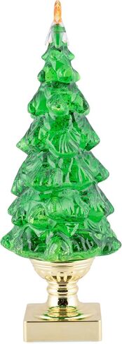 RAZ Imports 2022 Holiday Water Lanterns 13.75" Green Lighted Swirling Glitter Tree in Saudi Arabia