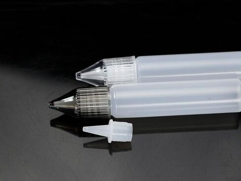 10 Pieces 30ml Unicorn Dropper Bottles Liquid Ink Bottles with Multicolor Crystal Caps in Saudi Arabia