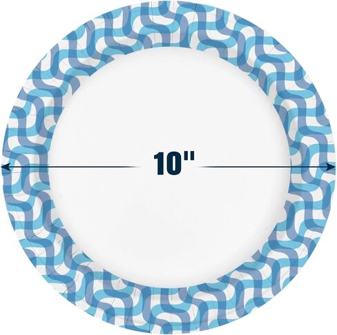 عدد 100 طبق ورقي من جينجو، مقاس 10 بوصة، سميكة وشديدة التحمل، للاستعمال مرة واحدة للحفلات، وحفلات الزفاف، والعشاء، والمطبخ، والنزهة، والاستخدام اليومي in Saudi Arabia