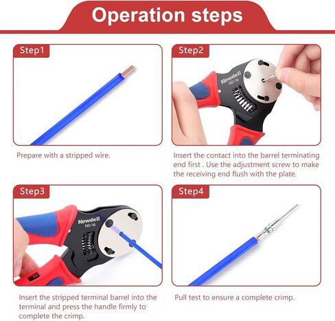 Newdeli 50 زوجًا من مجموعة موصلات الدبوس الألماني مقاس 16 وصلات صلبة من موصل سلسلة DT، جهات اتصال مشتركة للسيارات، وصلات دبوس ومقبس مطلية بالنيكل، حجم سلك 14-20AWG in Kuwait