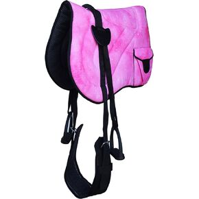 CHALLENGER Horse Neoprene Padded Anti-Slip Breathable Pink Bareback Saddle Pad 39TS26