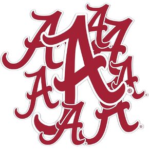 Desert Cactus University of Alabama Sticker Crimson Tide Bama UA Stickers Vinyl Decals Laptop Water Bottle Car Scrapbook 12.68x8.94 Sheet T3 (Type 3-1)