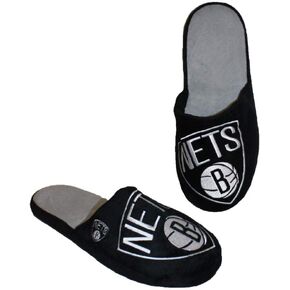 FOCO NBA Brooklyn Nets Men's Slip On Slippers