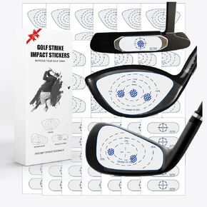 FINGER TEN Golf Club Impact Tape Stickers Labels for Driver Woods Irons Putters Ball Hitting Recorder 75/150/375 Pcs, Training Aids for Swing Practice