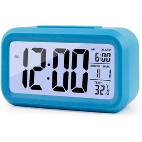 Ejoyous LED Electronic Alarm Clock, Digital Alarm Clock for Home Office Kitchen Bedside Clock Calendar Temperature Display Table Clocks Children's Alarm Clock with Illuminated Display