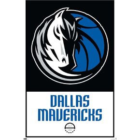 Trends International NBA Dallas Mavericks - Logo 21 Wall Poster, 22.375" x 34", Unframed Version