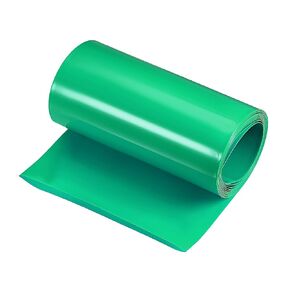 MECCANIXITY Battery Wrap PVC Heat Shrink Tubing 95mm Dia 150mm Flat 10 Feet Light Green Good Insulation for Battery Pack