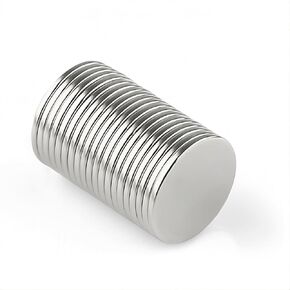 Round Disc Magnets Thin 1x1/16 - Magnetic Holder Fastener Scrapbook Tool Flat Circular Magnet Disk (10 Pack)