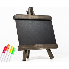 Tabletop Mini Chalkboard Signs, Restaurant Menu Sign for Catering Events, Party, Wedding,Kitchen Countertop Memo Board,Solid Pine Wood Frame Chalkboard Sign