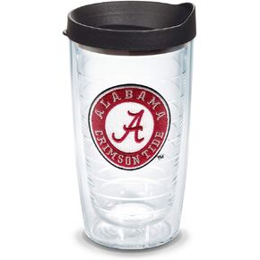Tervis Made in USA Double Walled University of Alabama Crimson Tide Insulated Tumbler Cup Keeps Drinks Cold & Hot, 16oz, Emblem