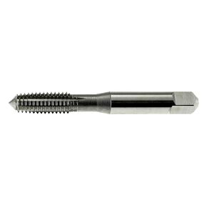 2090 Series High-Speed Steel Thread Forming Threading Tap, Uncoated (Bright) Finish, Round Shank with Square End, Bottoming Chamfer, 4-48 UNF