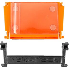 YakAttack Fishing LeaderBoard Side Mount Identification Holder, Orange (MCD-1002-OR) | Kayak Fishing Accessories