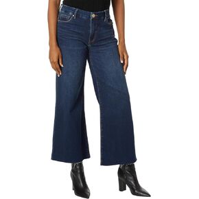 KUT from the Kloth Women's Meg High-Rise Fab Ab Wide Leg Raw Hem in Exhibited